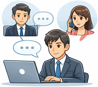 事故報告のイラスト